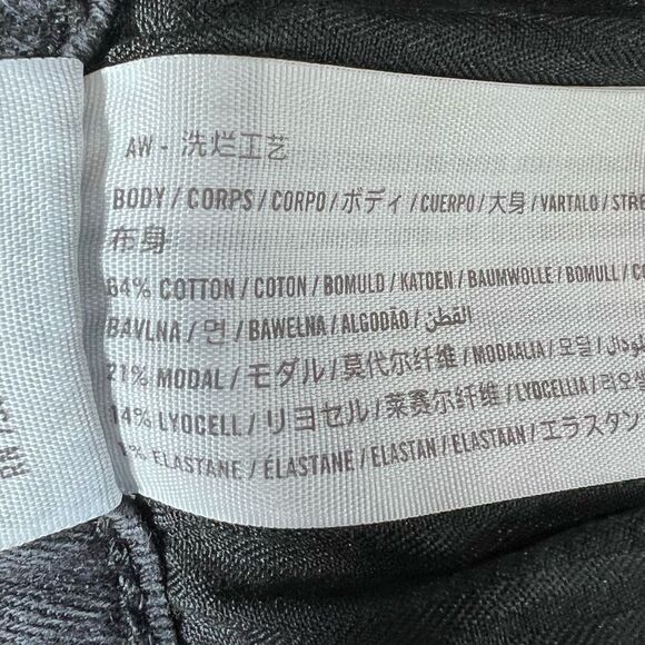 Hollister high rise Distressed Black Denim Shorts size 5/27W - Picture 11 of 11